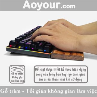 Kê tay bàn phím - Công thái học - Gỗ tràm