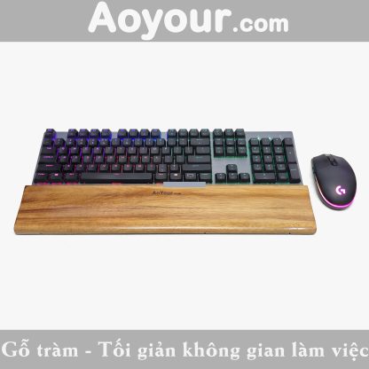 Kê tay bàn phím - Công thái học - Gỗ tràm - Ảnh 4