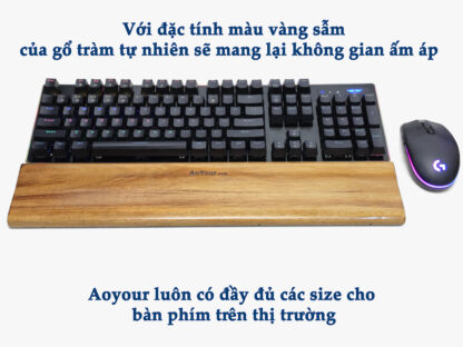 Kê tay công thái học - Gỗ tràm - Hình ảnh 4
