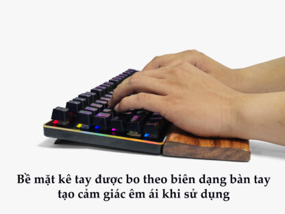 Kê tay công thái học - Gỗ tràm - Hình ảnh 2