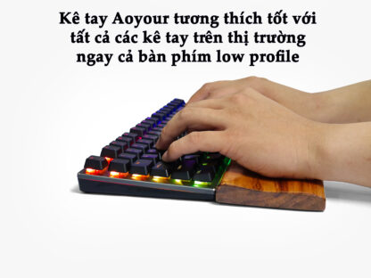 Kê tay công thái học - Gỗ tràm - Hình ảnh 3