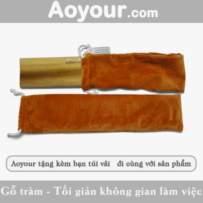 Kê tay bàn phím - Công thái học - Gỗ tràm - Ảnh 6