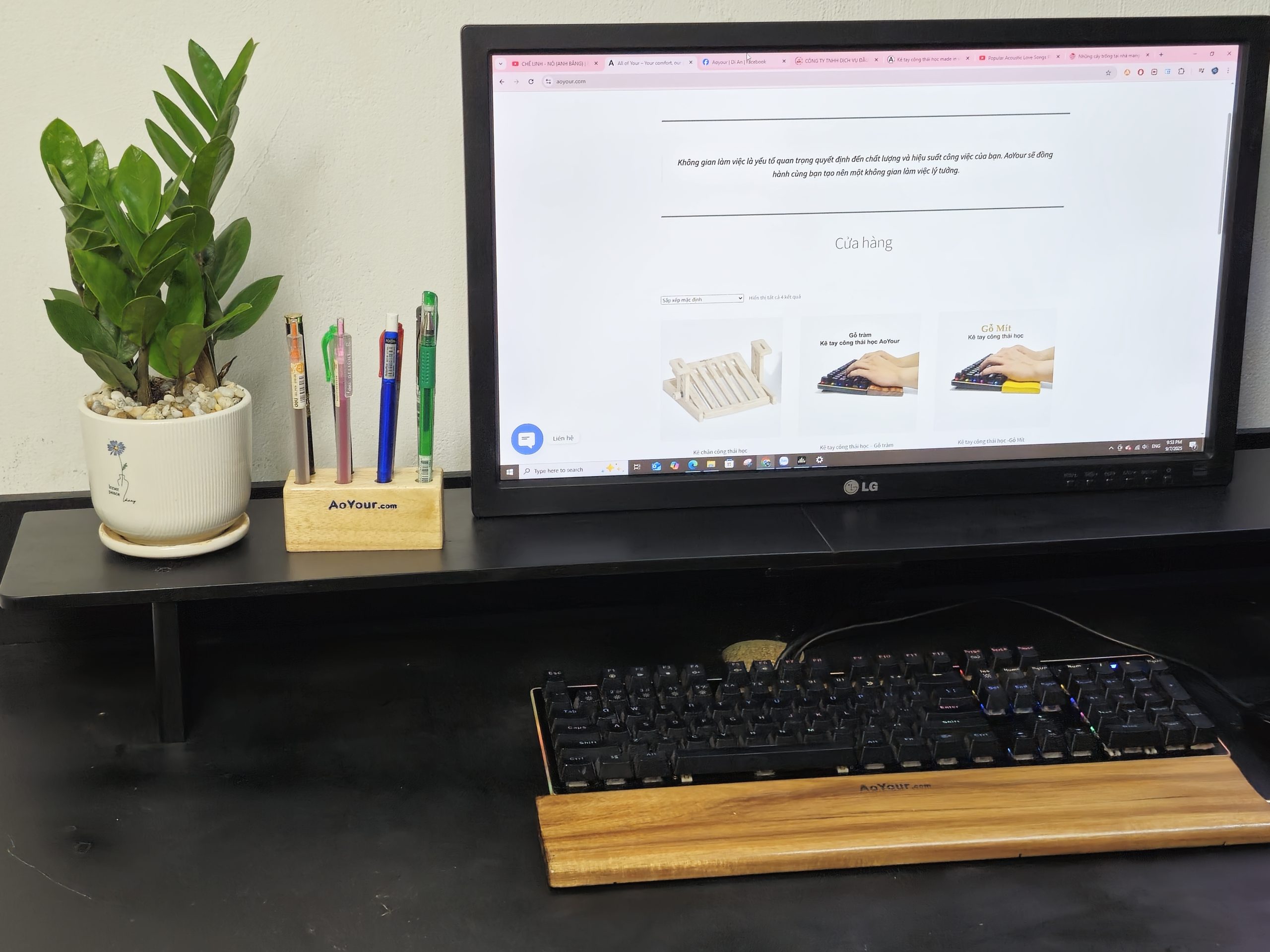 Giá để bút bằng gỗ - Ảnh 4